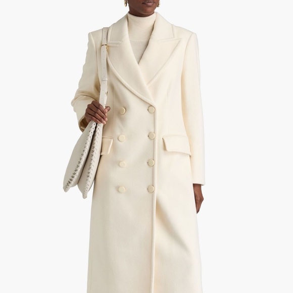 VERONICA BEARD Nalida Dickey double-breasted wool and cashmere-blend felt coat - Picture 2 of 13